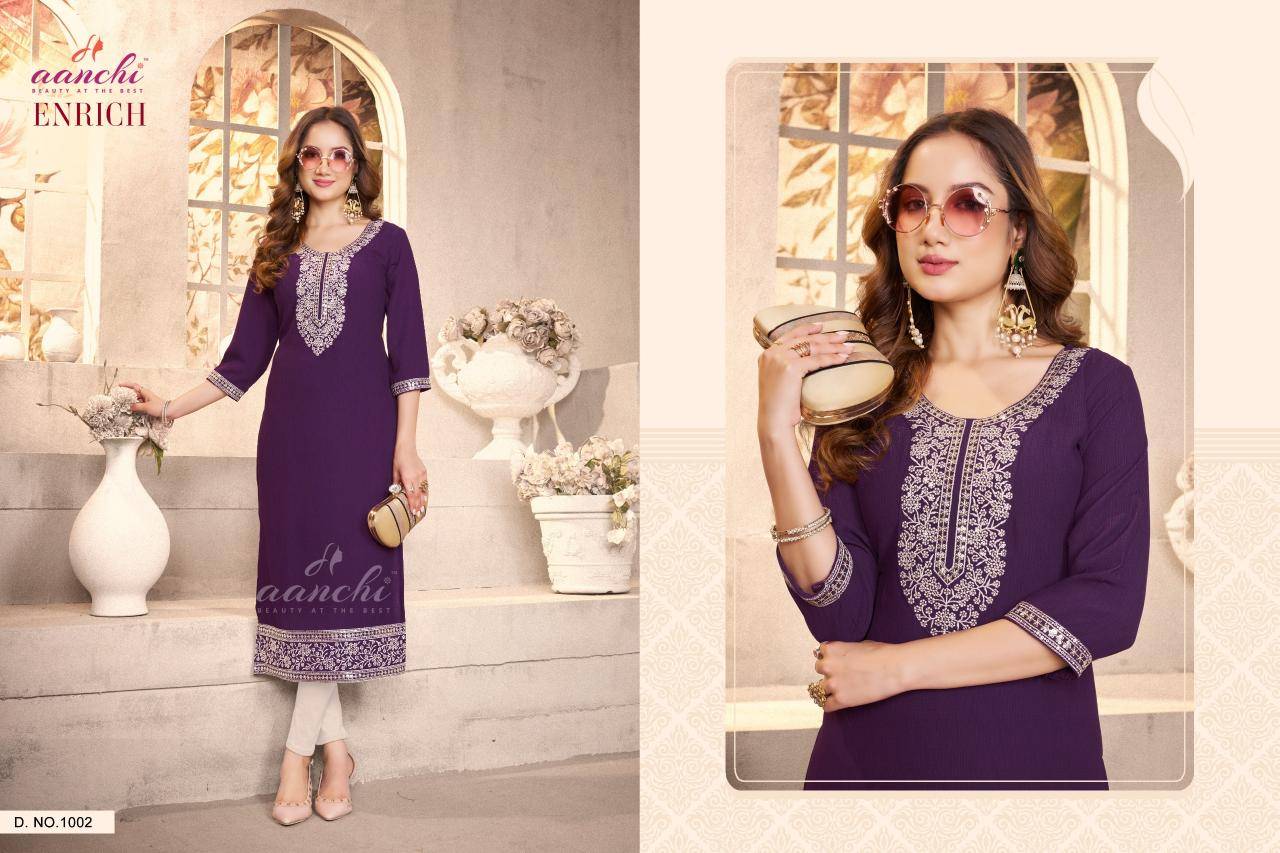 Aanchi enrich Designer Kurti wholesale suppliers